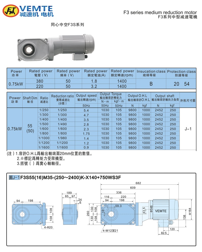 標(biāo)準(zhǔn)型大速比帶電機(jī)0.75KW-空心軸 標(biāo)準(zhǔn)型大速比帶電機(jī)0.75KW-空心軸